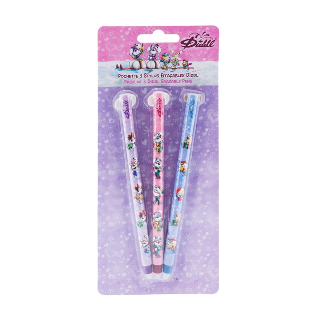 Lannoo Diddl 3 pack blister uitwisbare pennen