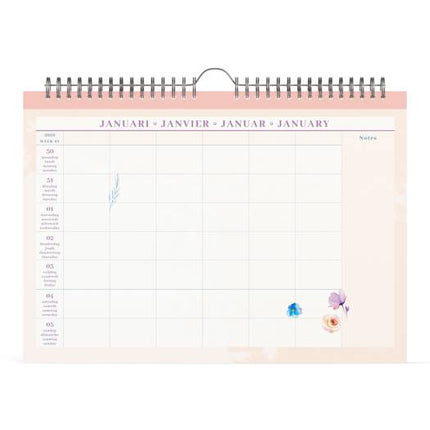 Lannoo Flowers Familieplanner 2026