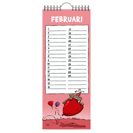 Lannoo Ritstier Verjaardagskalender