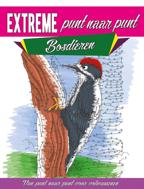 Lantaarn Kleurboek Extreme van Punt naar Punt - Bosdieren