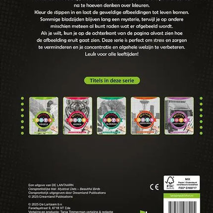 Lantaarn Kleurboek Mystical Dots - Vogels