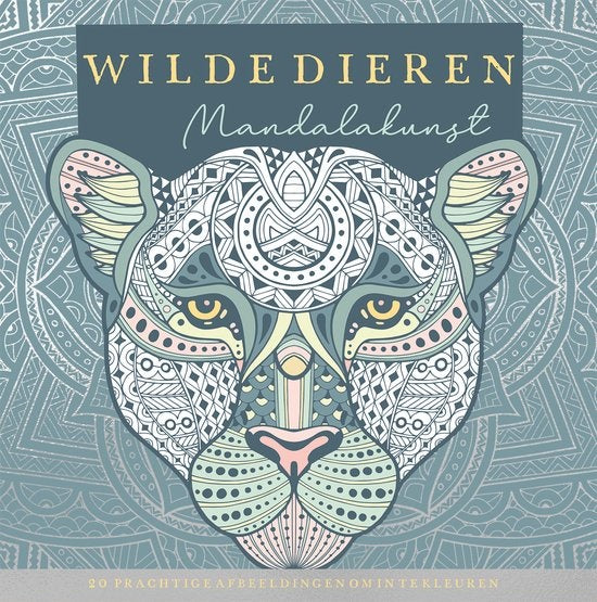 Lantaarn Kleurboek Wilde dieren - mandalakunst