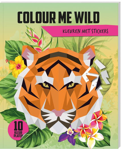 Lantaarn Kleuren met stickers - Colour me Wild