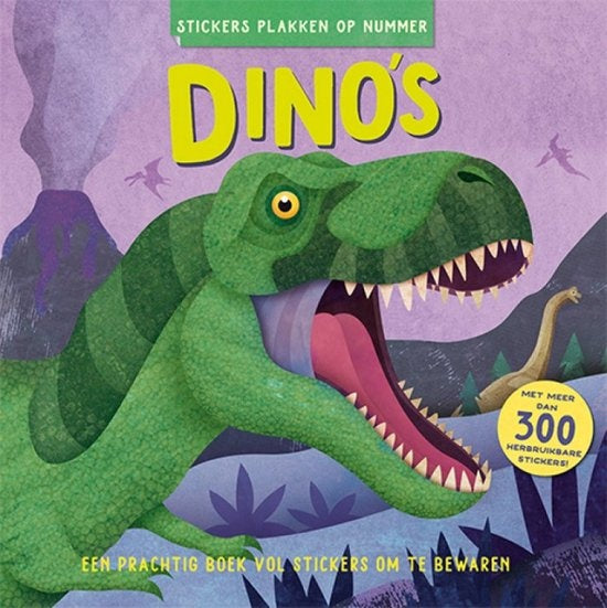 Lantaarn Kleuren met stickers voor Kinderen. Dino's