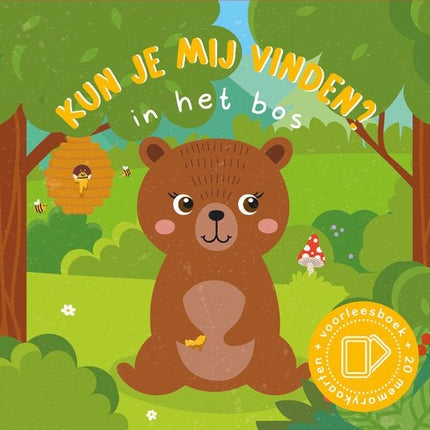 Lantaarn Kun je mij Vinden? In het bos. Voorleesboek en Memoryspel