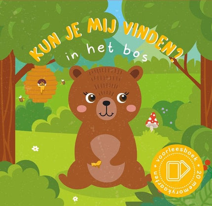 Lantaarn Kun je mij Vinden? In het bos. Voorleesboek en Memoryspel