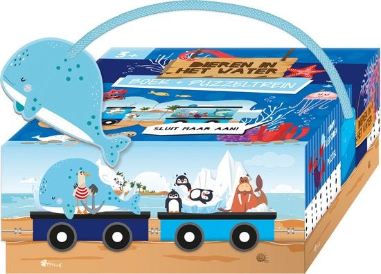 Lantaarn Puzzeltrein en Voorleesboek Dieren in het Water