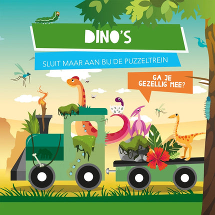 Lantaarn Puzzeltrein en Voorleesboek Dino's