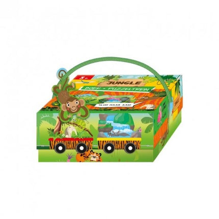 Lantaarn Puzzeltrein en Voorleesboek Jungle