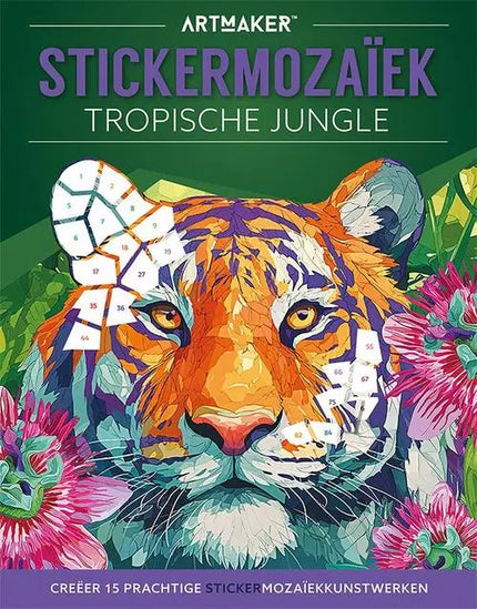Lantaarn Sticker Mozaïek - Tropisch Jungle Boek