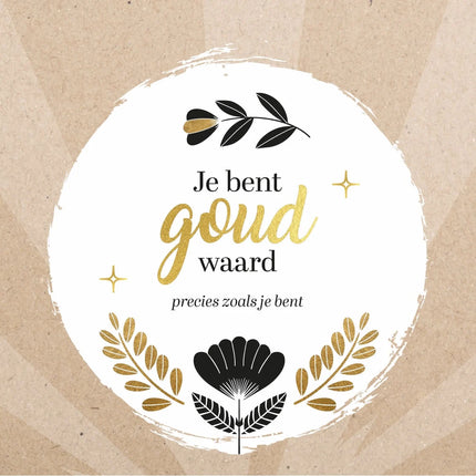 Lantaarn Tafelkalender - Just for you - Je bent goud waard