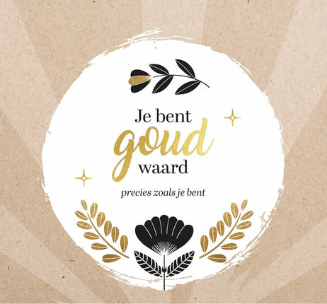Lantaarn Tafelkalender - Just for you - Je bent goud waard
