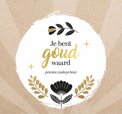 Lantaarn Tafelkalender - Just for you - Je bent goud waard