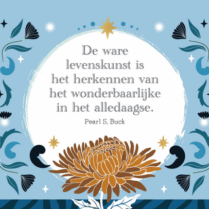 Lantaarn Tafelkalender - Just for you - Positief denken