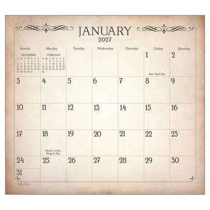 Legacy Land of Blessings Kalender 2027