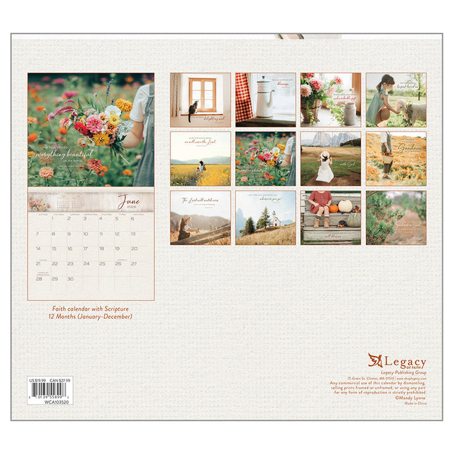 Legacy Living in the Light Kalender 2026