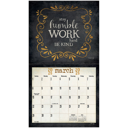 Legacy Words to live by Kalender 2026