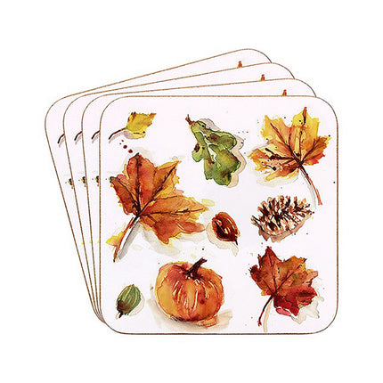 Leonardo Lesser & Pavey Autumn Vibes Onderzetters – Set van 4 stuks