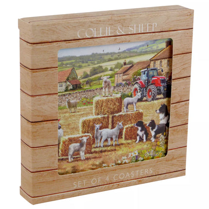Leonardo Lesser & Pavey Collie and Sheep Onderzetters 4 Stuks