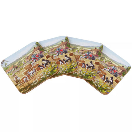 Leonardo Lesser & Pavey Collie and Sheep Onderzetters 4 Stuks