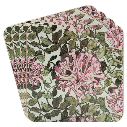 Leonardo Lesser & Pavey Honeysuckle Onderzetters – Set van 4 stuks
