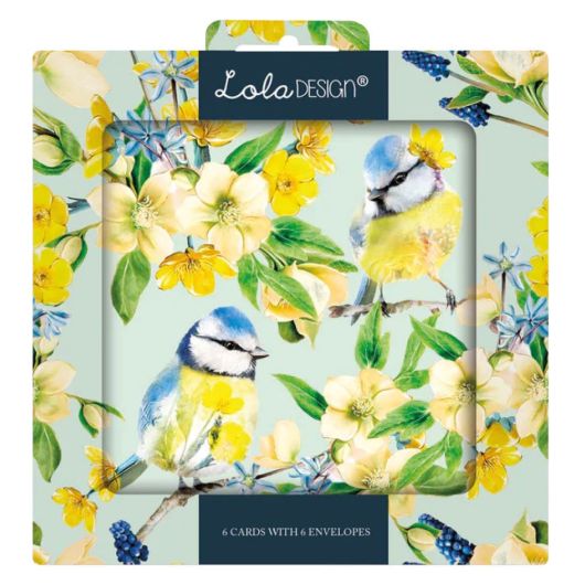 lola design Kaartenmapje Lola Pimpelmees, 6 Stuks met Enveloppen