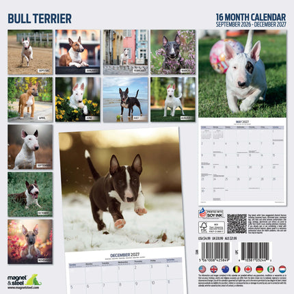 Magnet & Steel Bull Terrier Kalender 2027