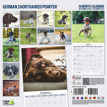 Magnet & Steel Duitse Staande Kalender 2027