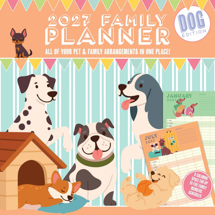 Magnet & Steel Family Planner Honden Editie 2027 5 persoons