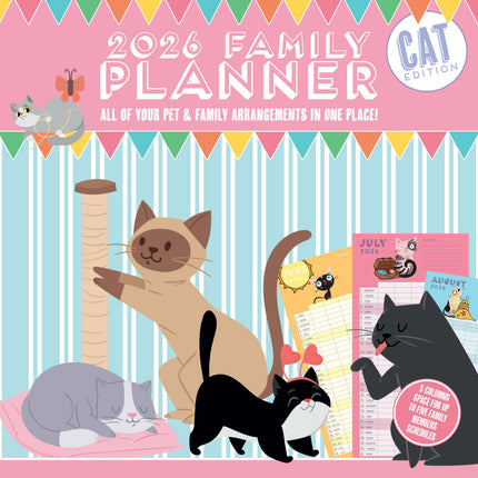 Magnet & Steel Family Planner Katten Editie 2026 5 persoons