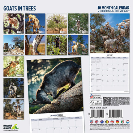 Magnet & Steel Goats in Trees Kalender 2026