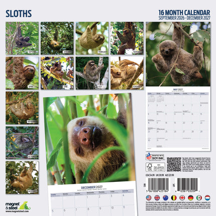 Magnet & Steel Luiaard Kalender 2027