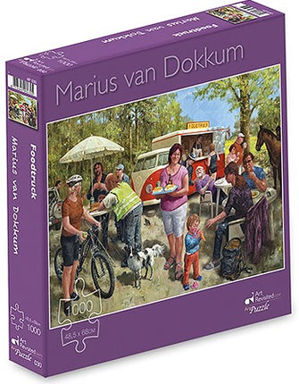 Marius van Dokkum Foodtruck Puzzel 1000 stukjes Art Revisited
