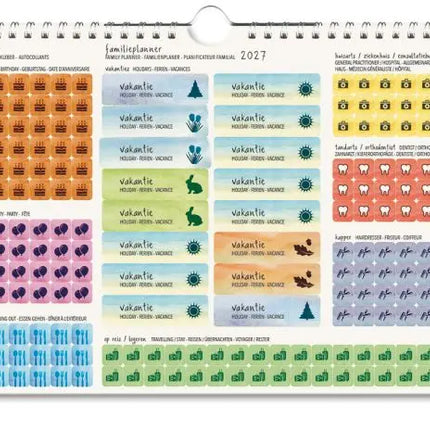 Michelle Dujardin FamiliePlanner Dieren Michelle Dujardin Kalender 2027
