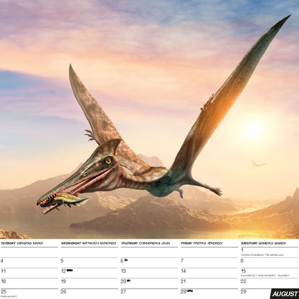 ML Publishing Dinosaurus A3 Kalender 2026
