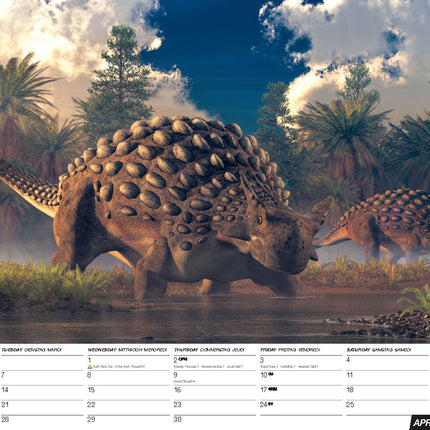 ML Publishing Dinosaurus A3 Kalender 2026