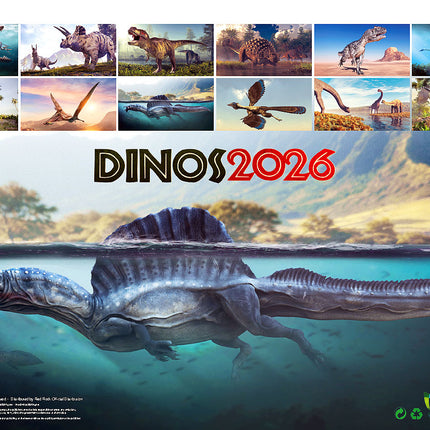 ML Publishing Dinosaurus A3 Kalender 2026
