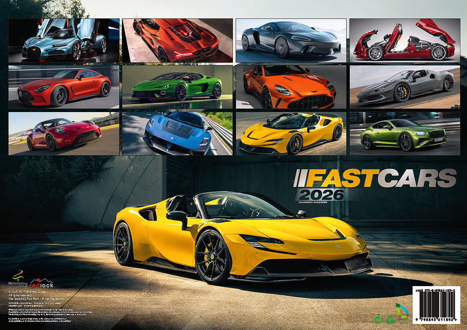 ML Publishing Fast Cars A3 Kalender 2026