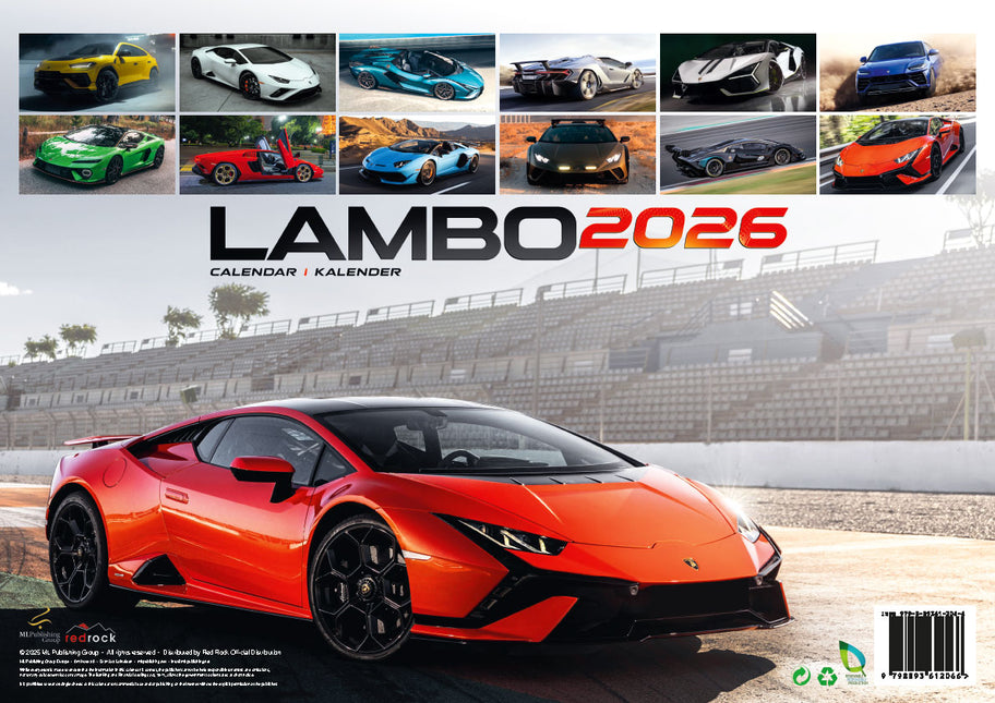 ML Publishing Lamborghini A3 Kalender 2026
