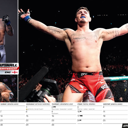 ML Publishing MMA Superstars A3 Kalender 2026
