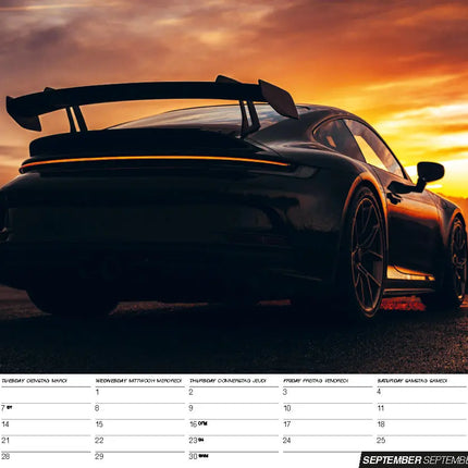 ML Publishing Porsche A3 Kalender 2027