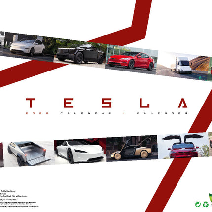 ML Publishing Tesla A3 Kalender 2026