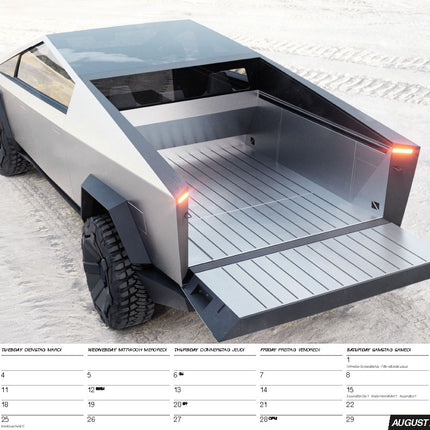 ML Publishing Tesla A3 Kalender 2026