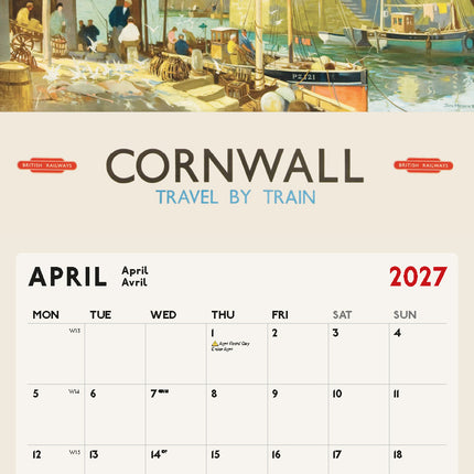 ML Publishing Vintage Railway Posters Kalender 2027