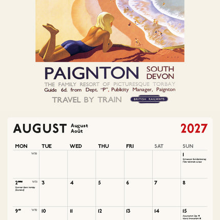 ML Publishing Vintage Railway Posters Kalender 2027