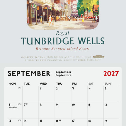 ML Publishing Vintage Railway Posters Kalender 2027