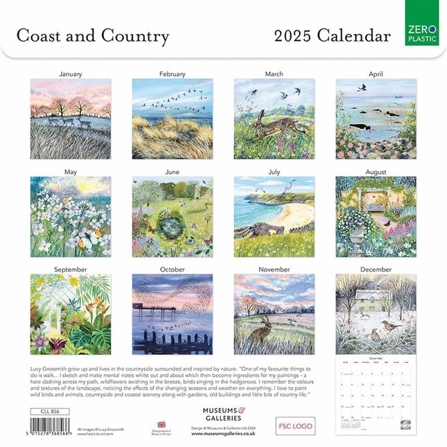 museums & galleries Coast and Country Kalender 2025