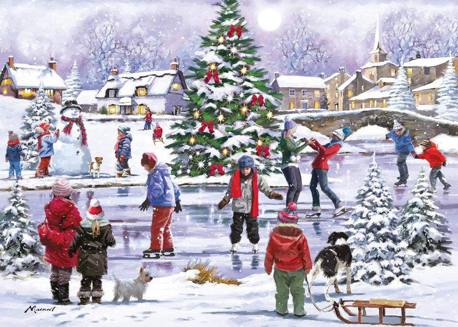 Otterhouse Ice Skating Fun Puzzel 1000 Stukjes