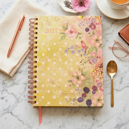 Paperclip Bureau Agenda White Dots Pattern 2027 – Paperclip