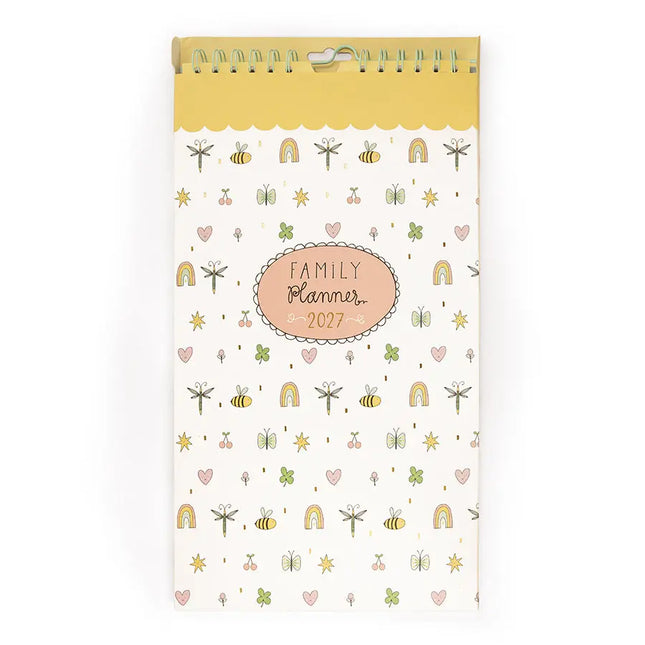 Paperclip Familieplanner Flower Pattern 2027 – Paperclip
